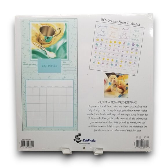 Baby's First Year Calendar by DateWorks Factory Sealed New Undated Milestones - Picture 2 of 2